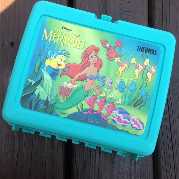 vintage little mermaid lunch box